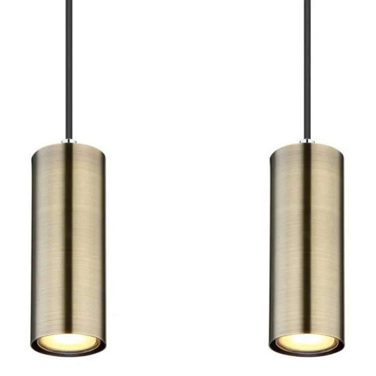 Luminaires Globo Lighting Suspensions|Suspension Globo ROBBY Noir, 4 lumières
