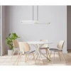 Luminaires Globo Lighting Éclairage Led|Suspension Globo SALMOS LED Aluminium, Gris, Argenté, 2 lumières, Télécommandes, Changeur de couleurs