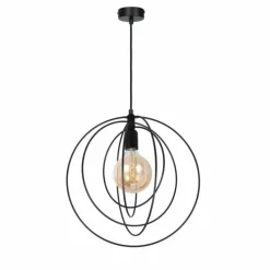 Luminaires Globo Lighting Suspensions|Suspension Globo SARINI Noir, 1 lumière