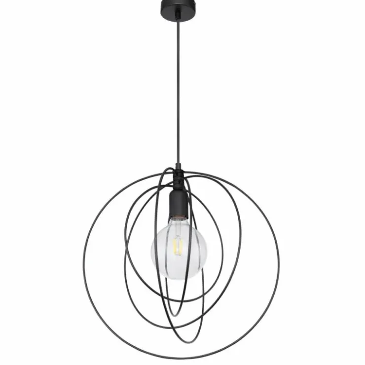 Luminaires Globo Lighting Suspensions|Suspension Globo SARINI Noir, 1 lumière
