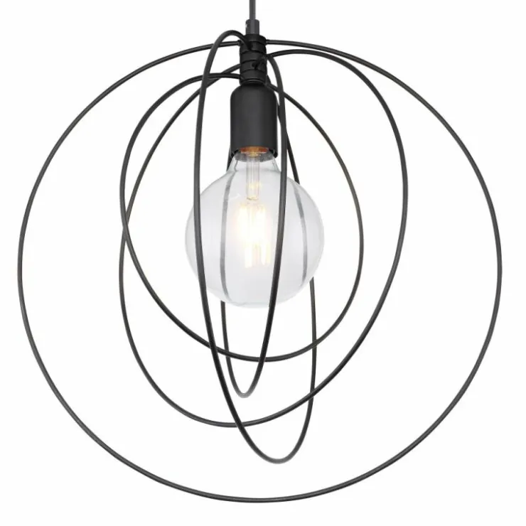 Luminaires Globo Lighting Suspensions|Suspension Globo SARINI Noir, 1 lumière