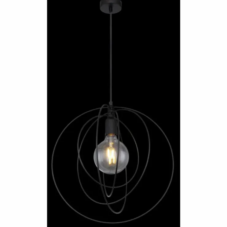 Luminaires Globo Lighting Suspensions|Suspension Globo SARINI Noir, 1 lumière