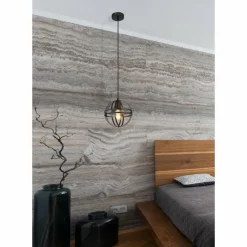 Luminaires Globo Lighting Suspensions|Suspension Globo TAMARA Noir, 1 lumière