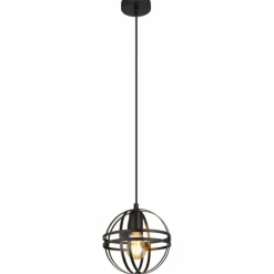 Luminaires Globo Lighting Suspensions|Suspension Globo TAMARA Noir, 1 lumière