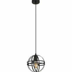 Luminaires Globo Lighting Suspensions|Suspension Globo TAMARA Noir, 1 lumière