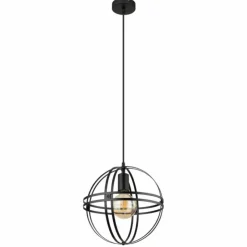 Luminaires Globo Lighting Suspensions|Suspension Globo TAMARA Noir, 1 lumière