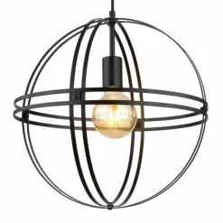 Luminaires Globo Lighting Suspensions|Suspension Globo TAMARA Noir, 1 lumière