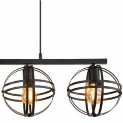 Luminaires Globo Lighting Suspensions|Suspension Globo TAMARA Noir, 4 lumières