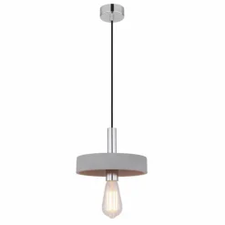 Luminaires Globo Lighting Suspensions|Suspension Globo TIMO Gris, 1 lumière