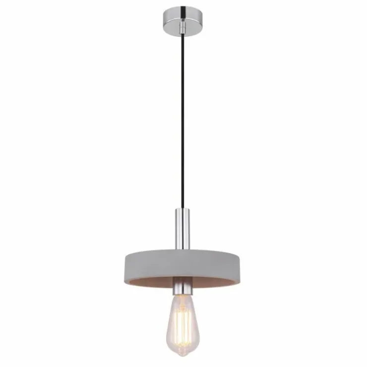 Luminaires Globo Lighting Suspensions|Suspension Globo TIMO Gris, 1 lumière
