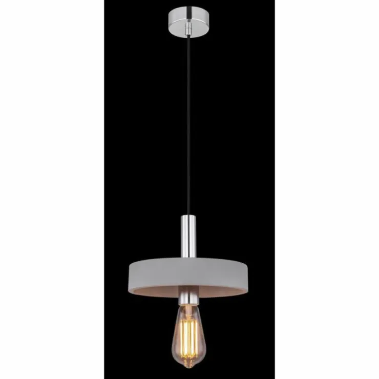 Luminaires Globo Lighting Suspensions|Suspension Globo TIMO Gris, 1 lumière