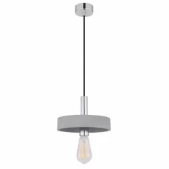 Luminaires Globo Lighting Suspensions|Suspension Globo TIMO Gris, 1 lumière