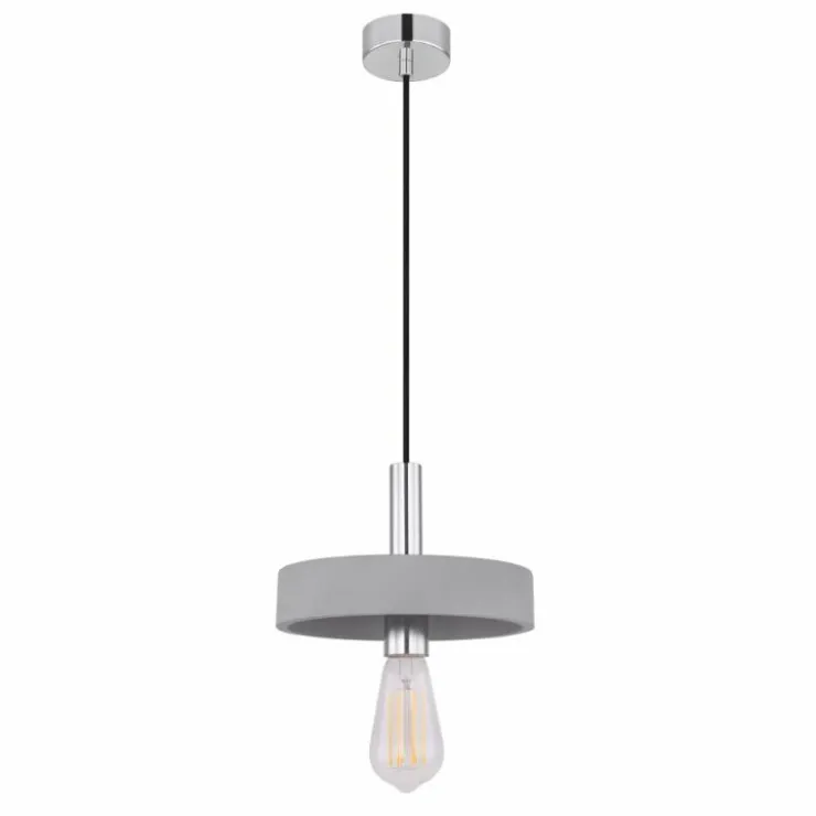 Luminaires Globo Lighting Suspensions|Suspension Globo TIMO Gris, 1 lumière
