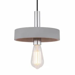 Luminaires Globo Lighting Suspensions|Suspension Globo TIMO Gris, 1 lumière