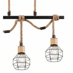 Luminaires Globo Lighting Suspensions|Suspension Globo VALERIE Brun, Noir, 3 lumières