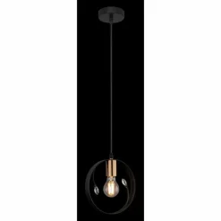 Luminaires Globo Lighting Suspensions|Suspension Globo VIGO Noir, 1 lumière