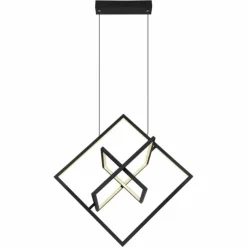 Luminaires Globo Lighting Éclairage Led|Suspension Globo WOLFHARD LED Noir, Blanc, 1 lumière, Télécommandes