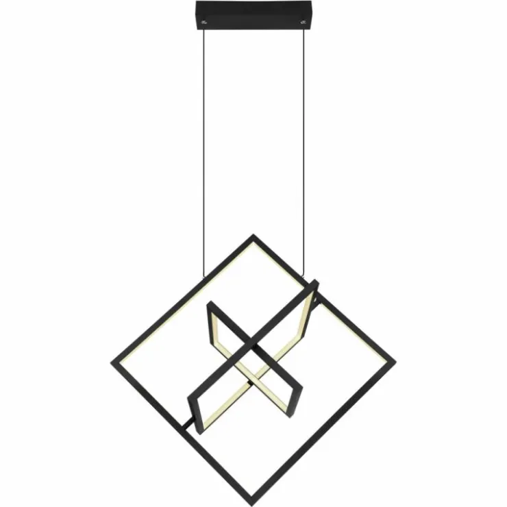 Luminaires Globo Lighting Éclairage Led|Suspension Globo WOLFHARD LED Noir, Blanc, 1 lumière, Télécommandes