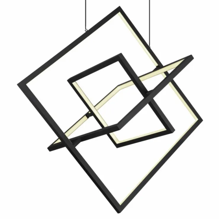 Luminaires Globo Lighting Éclairage Led|Suspension Globo WOLFHARD LED Noir, Blanc, 1 lumière, Télécommandes