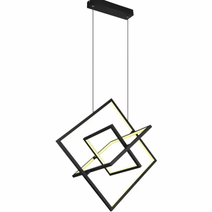 Luminaires Globo Lighting Éclairage Led|Suspension Globo WOLFHARD LED Noir, Blanc, 1 lumière, Télécommandes