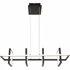 Luminaires Globo Lighting Éclairage Led|Suspension Globo WOLFHARD LED Noir, 1 lumière, Télécommandes
