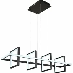 Luminaires Globo Lighting Éclairage Led|Suspension Globo WOLFHARD LED Noir, 1 lumière, Télécommandes