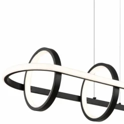 Luminaires Globo Lighting Éclairage Led|Suspension Globo WOLFHARD LED Noir, 1 lumière, Télécommandes