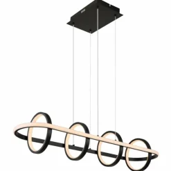 Luminaires Globo Lighting Éclairage Led|Suspension Globo WOLFHARD LED Noir, 1 lumière, Télécommandes
