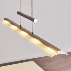 hofstein Suspensions|Suspension Hogana LED Acier inoxydable, 5 lumières