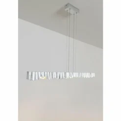Luminaires Holländer Suspensions|Suspension Holländer CASTELLO LED Argenté, 6 lumières