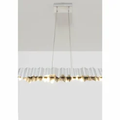 Luminaires Holländer Suspensions|Suspension Holländer CASTELLO LED Argenté, 6 lumières