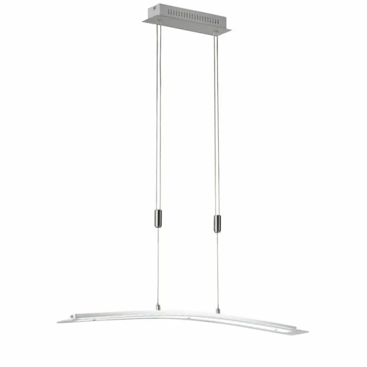 Luminaires Fischer & Honsel Éclairage Led|Suspension Honsel Metis LED Nickel mat, 1 lumière, Changeur de couleurs