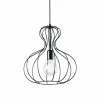 Luminaires Ideallux Suspensions|Suspension Ideal Lux AMPOLLA Noir, 1 lumière