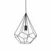 Luminaires Ideallux Suspensions|Suspension Ideal Lux AMPOLLA Noir, 1 lumière