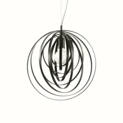 Luminaires Ideallux Suspensions|Suspension Ideal Lux DISCO Noir, 1 lumière