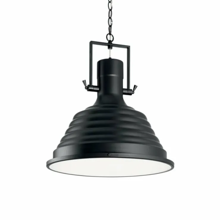 Luminaires Ideallux Suspensions|Suspension Ideal Lux FISHERMAN Noir, 1 lumière