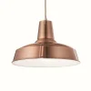 Luminaires Ideallux Suspensions|Suspension Ideal Lux MOBY Cuivre, 1 lumière