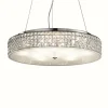 Luminaires Ideallux Suspensions|Suspension Ideal Lux ROMA Chrome, Aspect cristal, 12 lumières