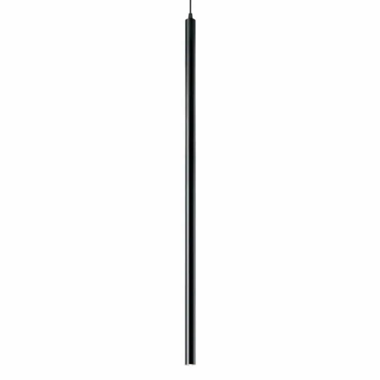 Luminaires Ideallux Éclairage Led|Suspension Ideal Lux ULTRATHIN LED Noir, 1 lumière