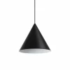 Luminaires Ideallux Suspensions|Suspension Ideallux A-LINE Noir, 1 lumière