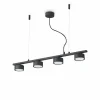 Luminaires Ideallux Suspensions|Suspension Ideallux MINOR Noir, 4 lumières