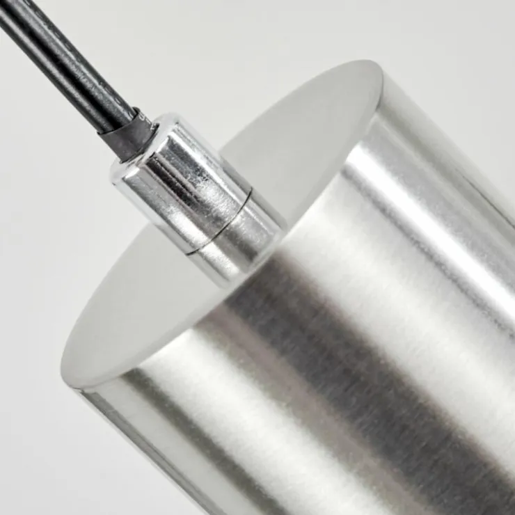 hofstein Suspensions|Suspension Javel Chrome, Nickel mat, 1 lumière