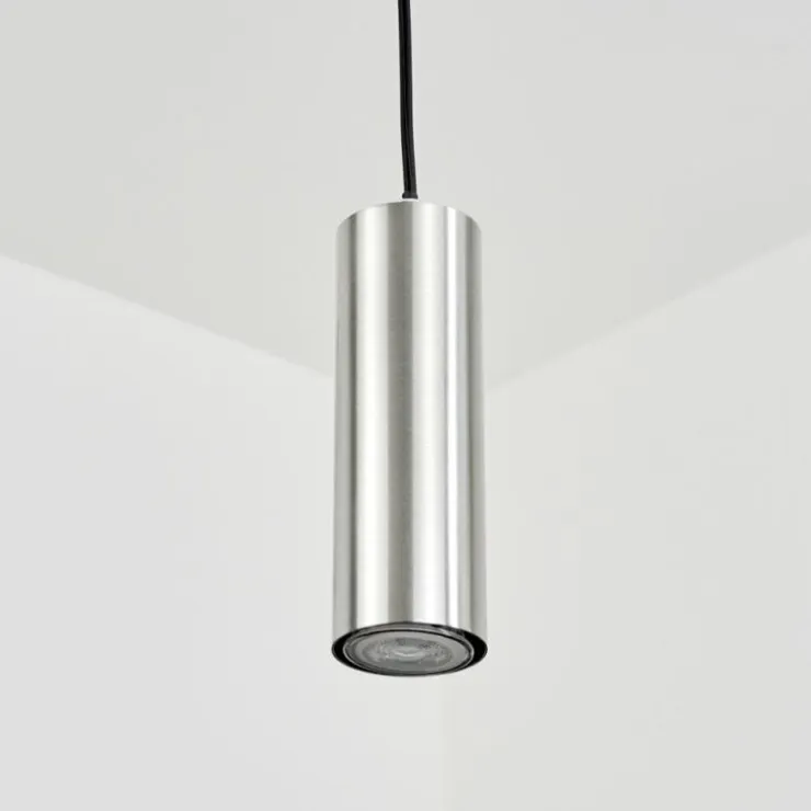 hofstein Suspensions|Suspension Javel Chrome, Nickel mat, 1 lumière