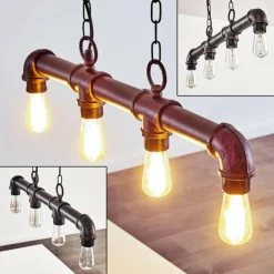 hofstein Suspensions|Suspension Kajen Rouille, 4 lumières
