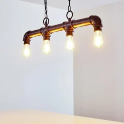 hofstein Suspensions|Suspension Kajen Rouille, 4 lumières