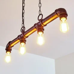 hofstein Suspensions|Suspension Kajen Rouille, 4 lumières