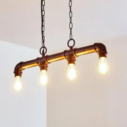 hofstein Suspensions|Suspension Kajen Rouille, 4 lumières