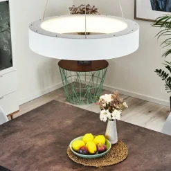 hofstein Éclairage Led|Suspension Kampala LED Blanc, 1 lumière