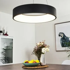 hofstein Éclairage Led|Suspension Kampala LED Noir, 1 lumière