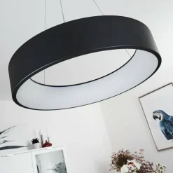 hofstein Éclairage Led|Suspension Kampala LED Noir, 1 lumière